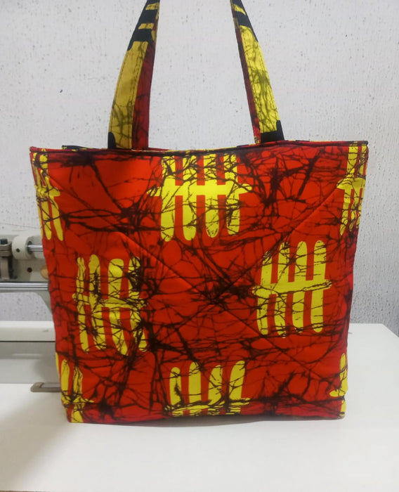 African ankara tote bag