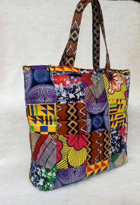 African ankara tote bag