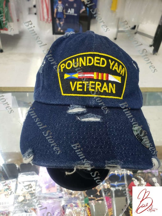 Pounded Yam Veteran Dad Baseball Hat